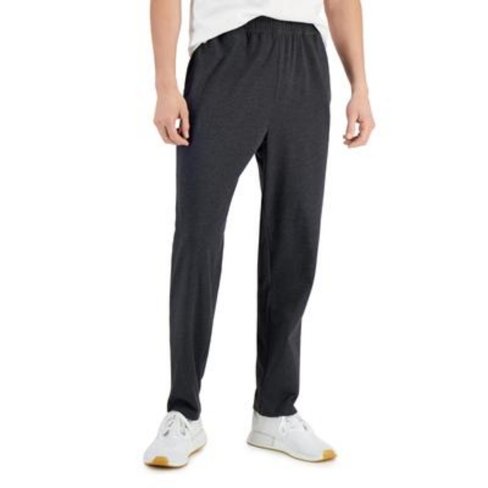 ID Ideology Men's Jersey Open Jogger Pants - Charcoal Hthr